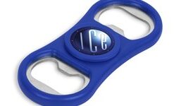 Caps-Off Spinner Bottle Opener - Blue