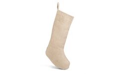 Jingle Bells Jute Festive Stocking