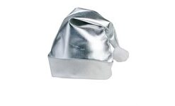 Metallic Festive Hat - Silver
