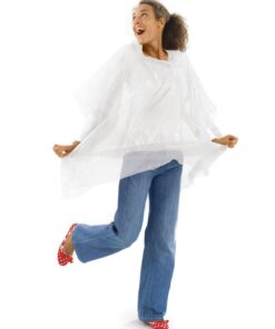 Bubble Poncho - Solid White
