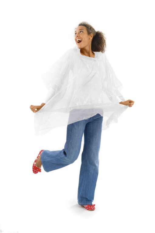 Bubble Poncho - Solid White