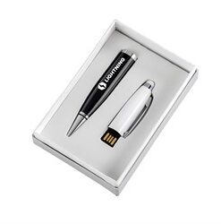 Pentagon White USB Pen & Stylus - Black
