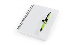 Vistro A5 Notebook & Pen - Lime