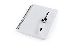 Vistro A5 Notebook & Pen - Solid White