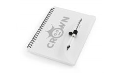 Phoenix A5 Notebook & Pen - Solid White