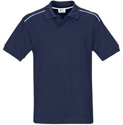 Mens Backhand Golf Shirt - Navy