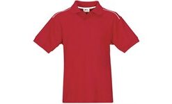 Mens Backhand Golf Shirt - Red
