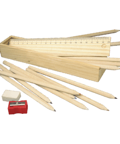 Stationery Set in Wooden Box | Neutral | STD