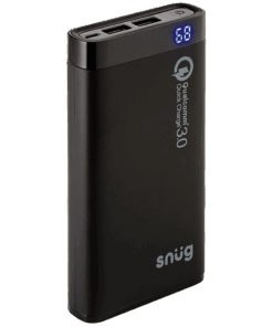 SN0015 - Snug Quick Charge 3.0 Power Bank - 12000 mAh | Black | STD
