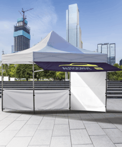 Gazebo Aluminium Awning - Complete unit (240gsm Canopy) | STD | 3m x 3m