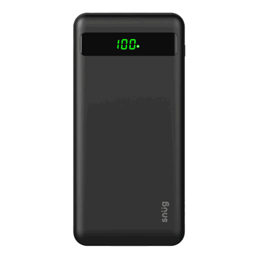 Snug 10000Mah Led Dig2 Pd Powerbank | Black | STD
