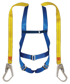 Double Lanyard & Scaffold Hook | Safety Yellow | STD