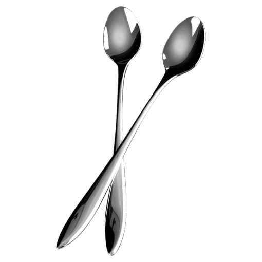 Teardrop 6 Piece Soda Spoon Set | Silver | STD