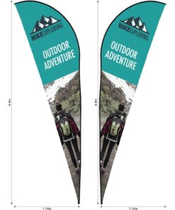 Legend 4m Sublimated Sharkfin Double-Sided Flying Banner Skin (Excludes Hardware)