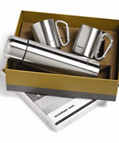 Bushking 500Ml Double-Wall Flask & Mug Set
