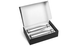 Discovery Water Bottle Gift Set - Silver Only