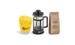 Kooshty Brew Koffee Set With Black Plunger - Yellow Only